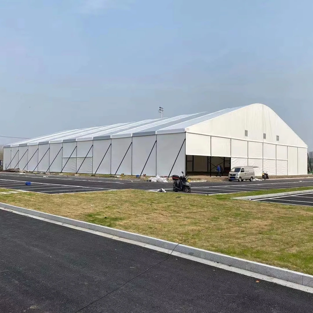 Custom Large Arched Marquee Tent Aluminum Frame Waterproof Outdoor Event Wedding Party Badminton Sports Court Tent Design