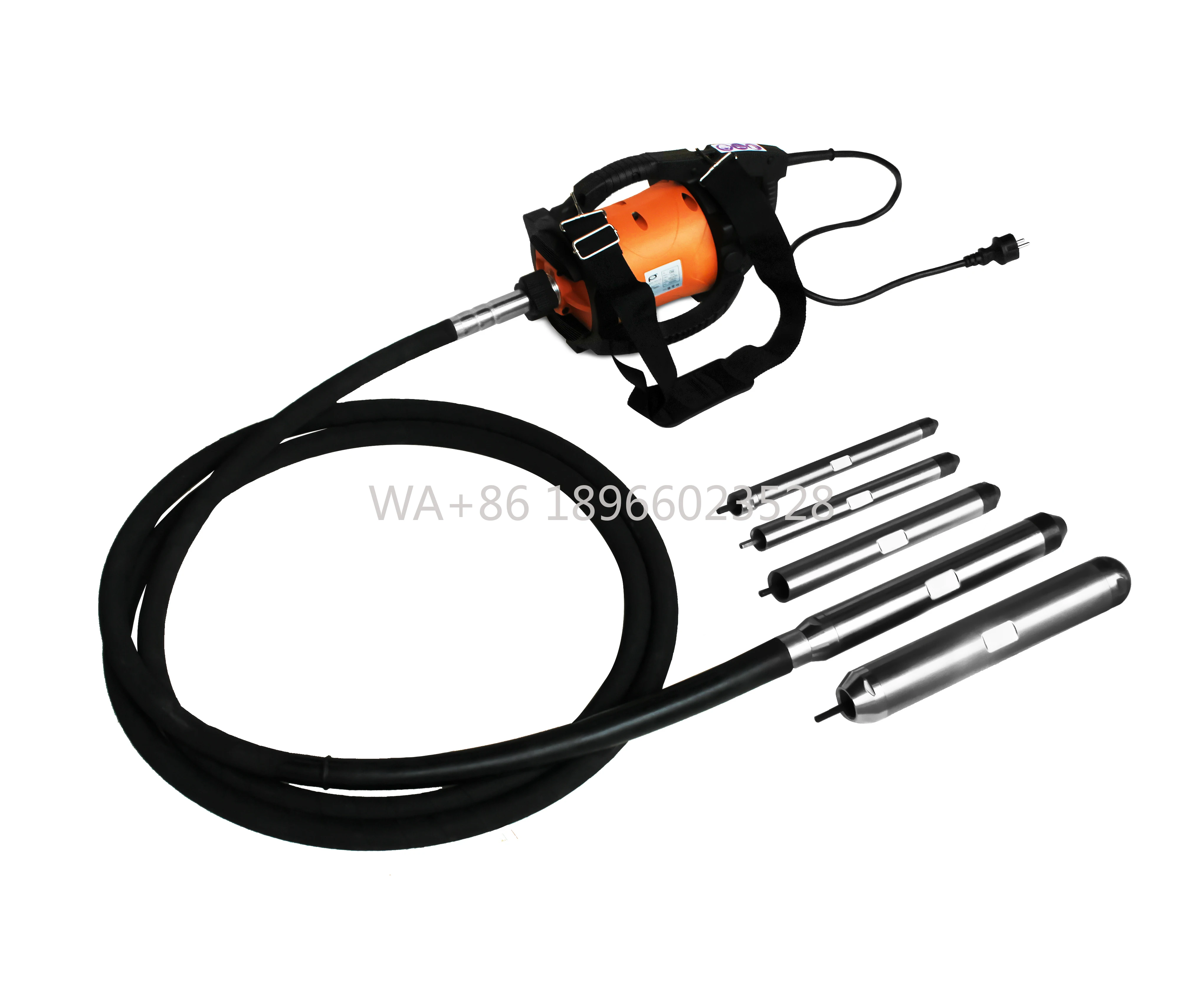 Vibrador de hormigón excéntrico eléctrico portátil de alta velocidad |   X-MAN |   Acoplamiento DE TORNILLO