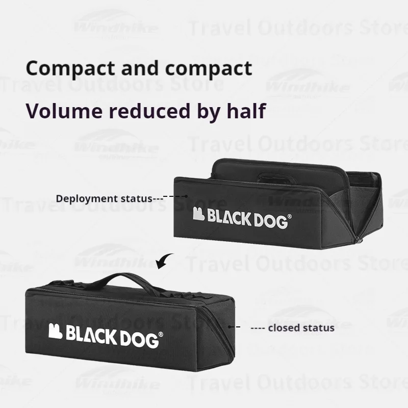 Naturehike Blackdog Camping Tool Storage Bag 9.5L Capacity Portable Folding Waterproof Outdoor Accessories Equipment Storage Bag