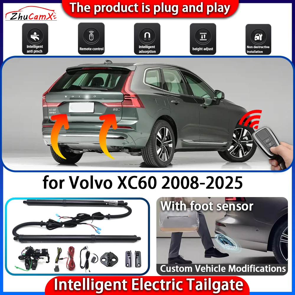 

ZhuCamX Smart Powered Tailgate System for Volvo XC60 2008-2025 Automatic Intelligent Electric Trunk Lift Control Kit