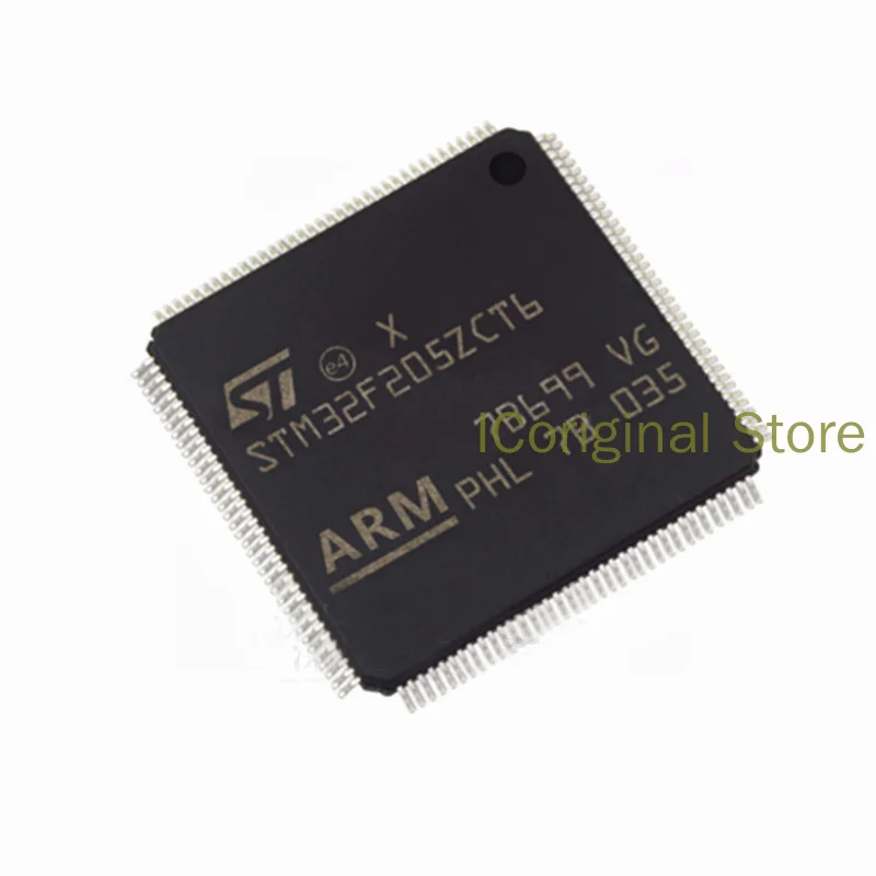 

Original chip ST In Stock STM32F205ZCT6 LQFP144 Patch 32-bit microcontroller chip 120 MHZ 32f205zct6 zct6 LQFP-144