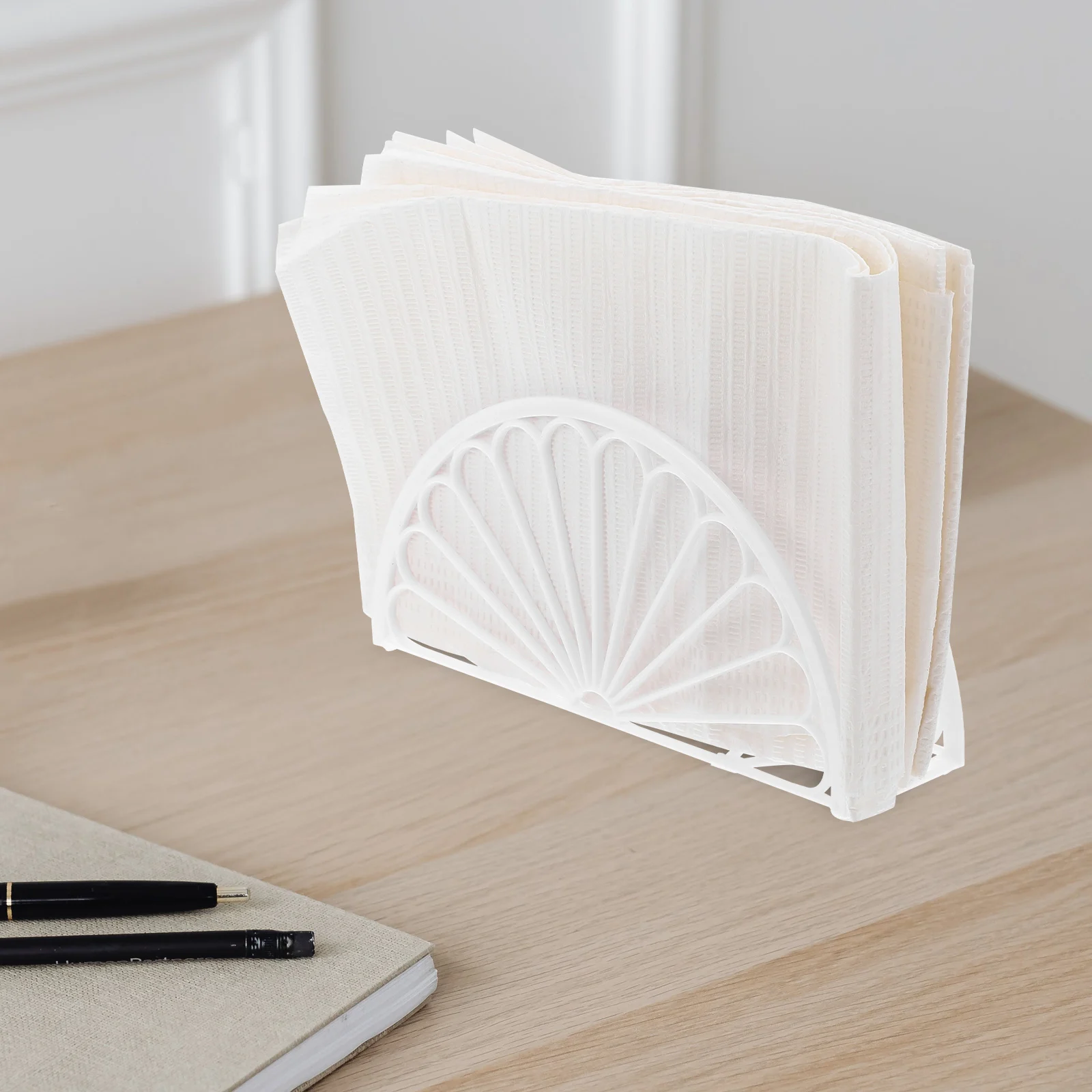 

6Pcs Acrylic Napkin Holders Modern Paper Tissue Organizer Kitchen Dining Table Napkin Stand Acrylic Tissue Storage Rack