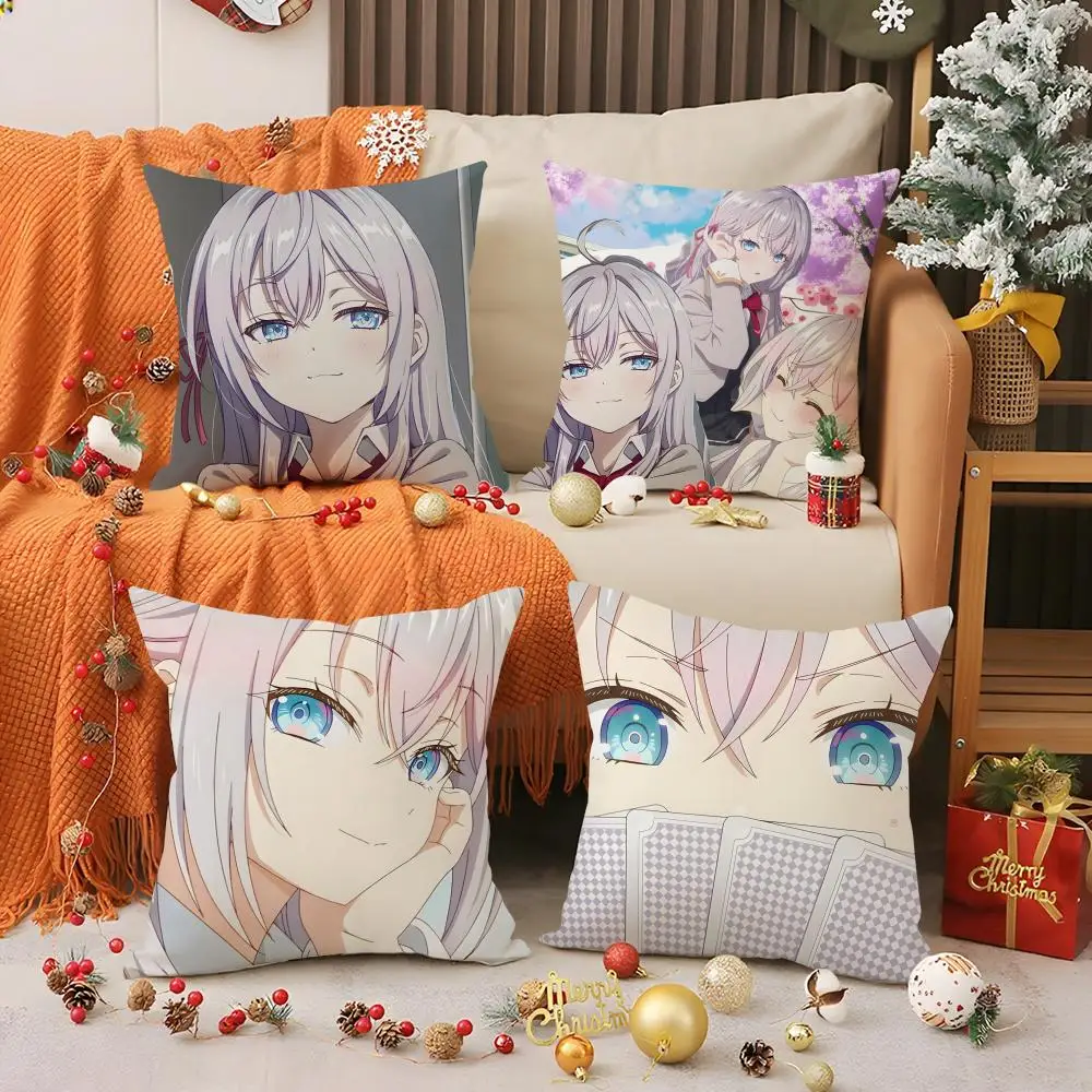 

Наволочка A-Alya с принтом «Иногда она скрывает свои чувства» (на русском языке), декоративная наволочка для дивана в гостиной, чехол для подушки в спальню, декор для комнаты