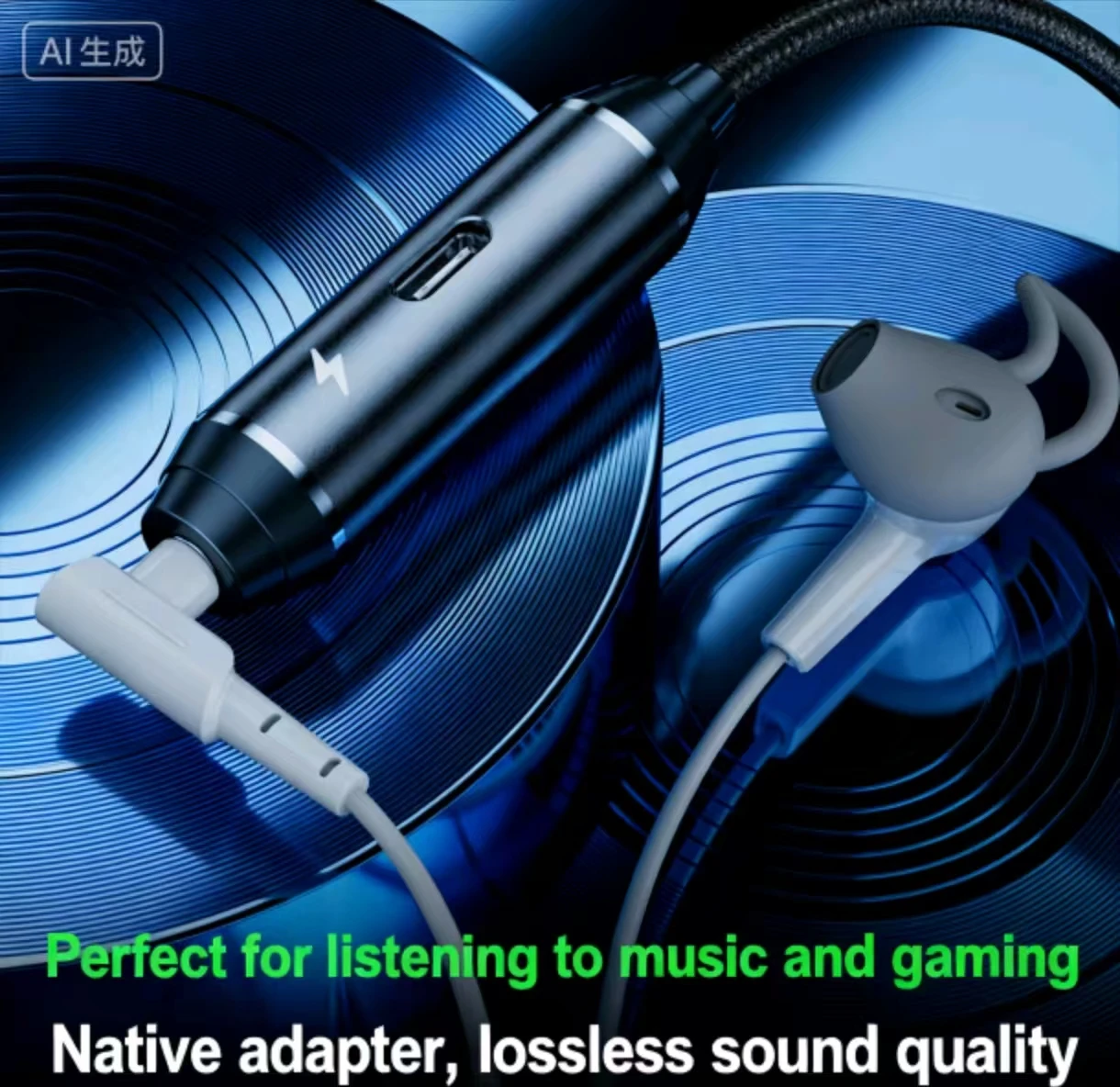 Piva GS1 pro type-c إلى 3.5mm محول واجهة الكمبيوتر اللوحي محول PD60W محول الشحن نقل البيانات محول الهاتف العالمي
