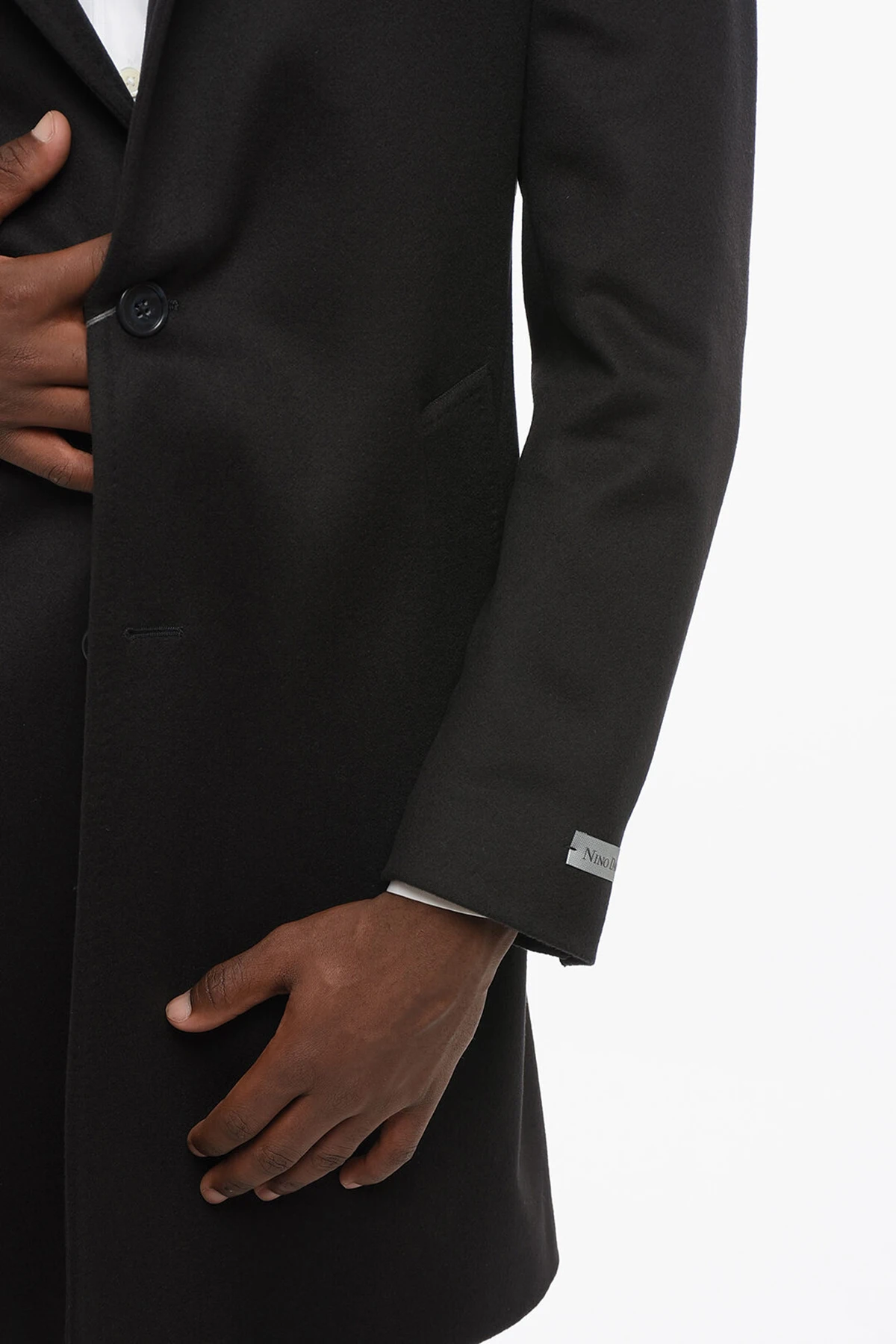 Abrigo moderno a medida cálido para hombre, tela de lana de Color sólido, abrigo de un solo pecho para invierno y otoño, traje Formal de ocio a medida