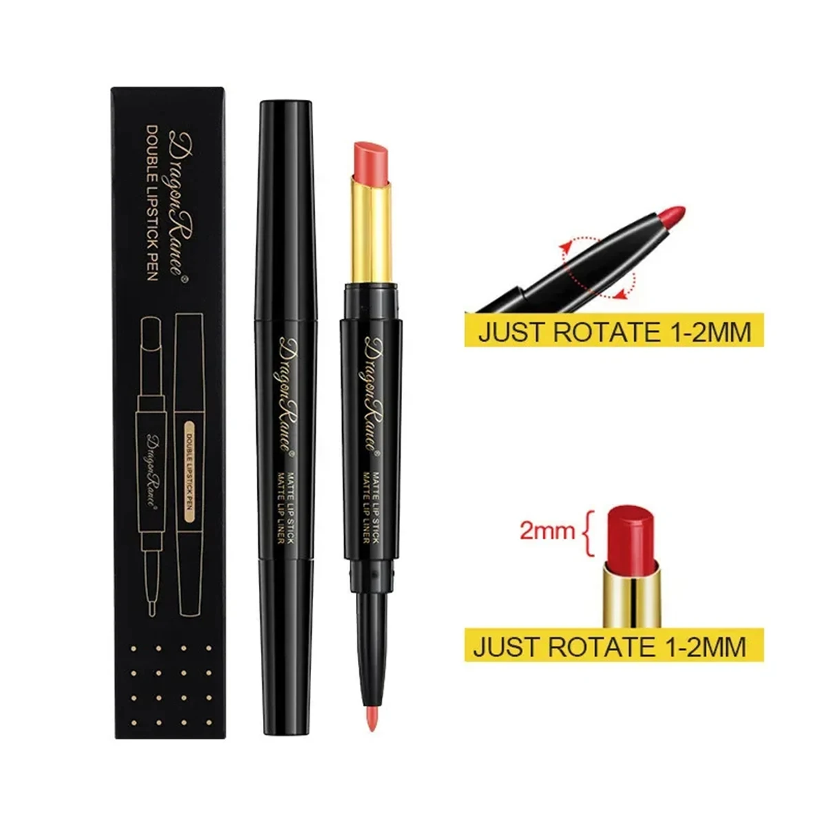 Rossetto opaco Lipliner Set One-step Lip Color Makeup Set High Pigment Lip Color Waterproof Long-action Lip Color Cosmetics