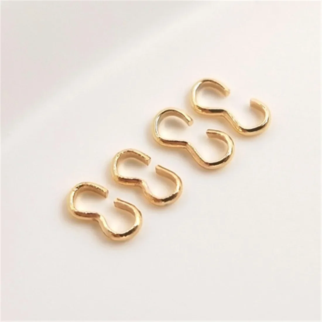 

14K Copper Clad Gold Opening 8-shaped 3-shaped Buckle DIY Handmade Jewelry Earrings Bracelet Necklace Connection Accessories