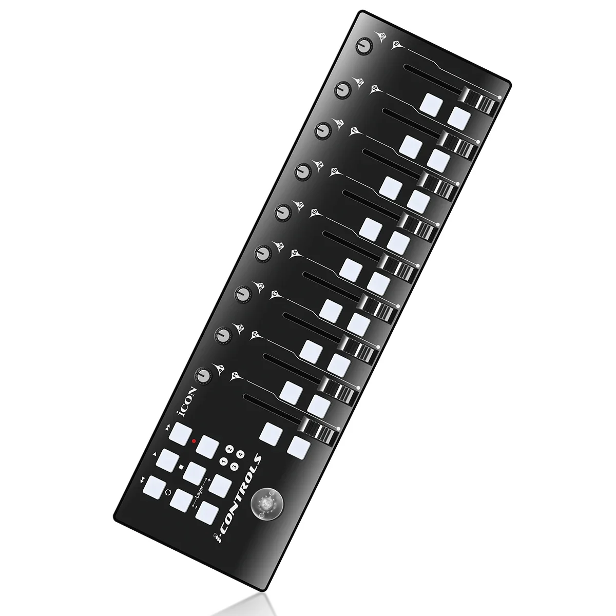 

Cost-effective manual fader MIDI controller