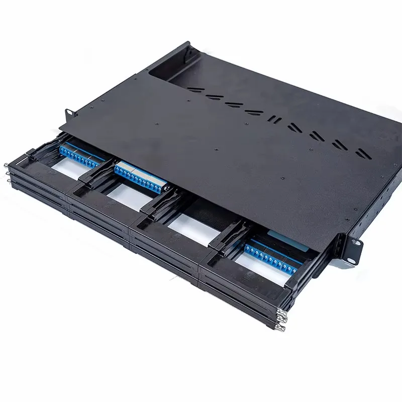 19 Inch Rack Mount 144 Port 1U Fiber Optic Distribution Frame 144F ODF High Density MPO Distribution Frame