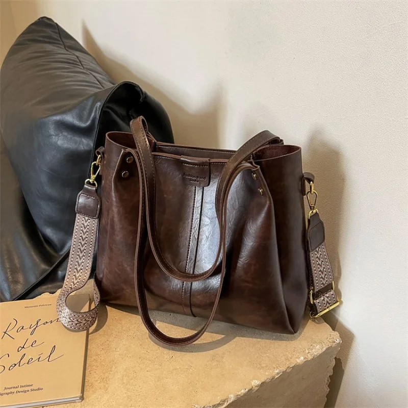 

Высококачественная минималистичная сумка с однотонным пригородным кошельком-мессенджером для женщин, элегантная кожаная классическая сумка