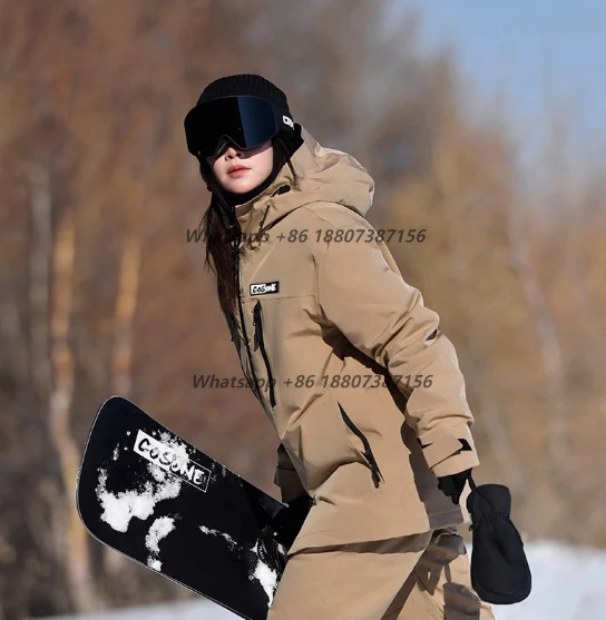 

Women's Men's Snowboarding and Skiing Clothes Ski Jacket Windproof and Waterproof Snowsuit Ski Suit Set