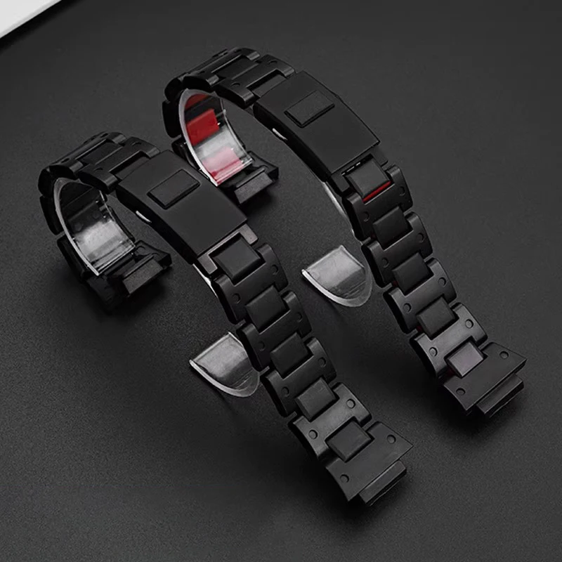 High quality Black plastic steel watchband For Casio G-SHOCK DW5600 GW-M5610 GA-2100 DW-6900 series Bracelet men's watch strap