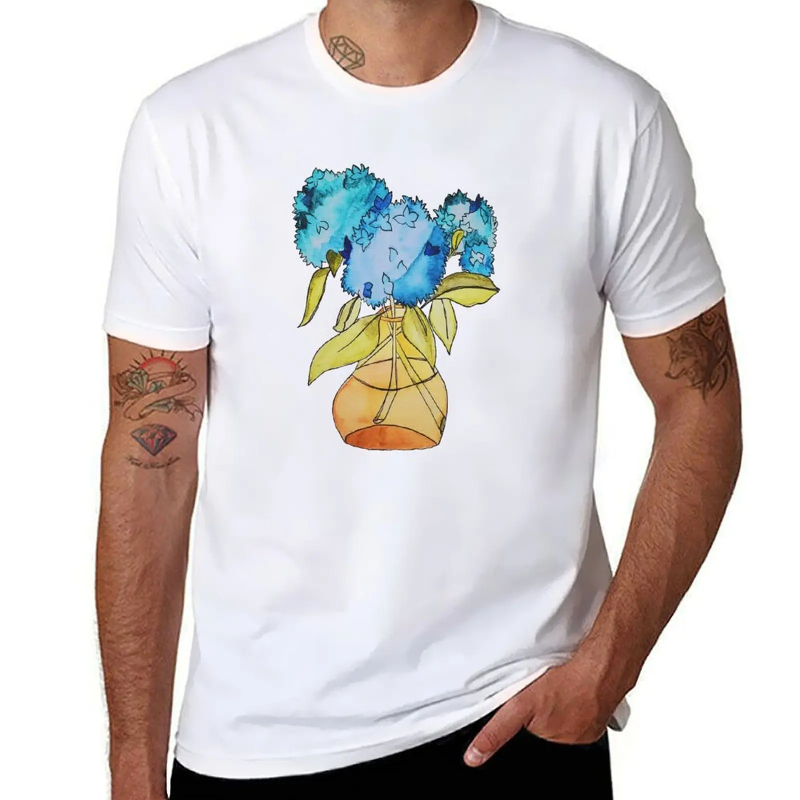 

Blue Hydrangeas T-Shirt man tshirt man t shirt designer T-Shirt