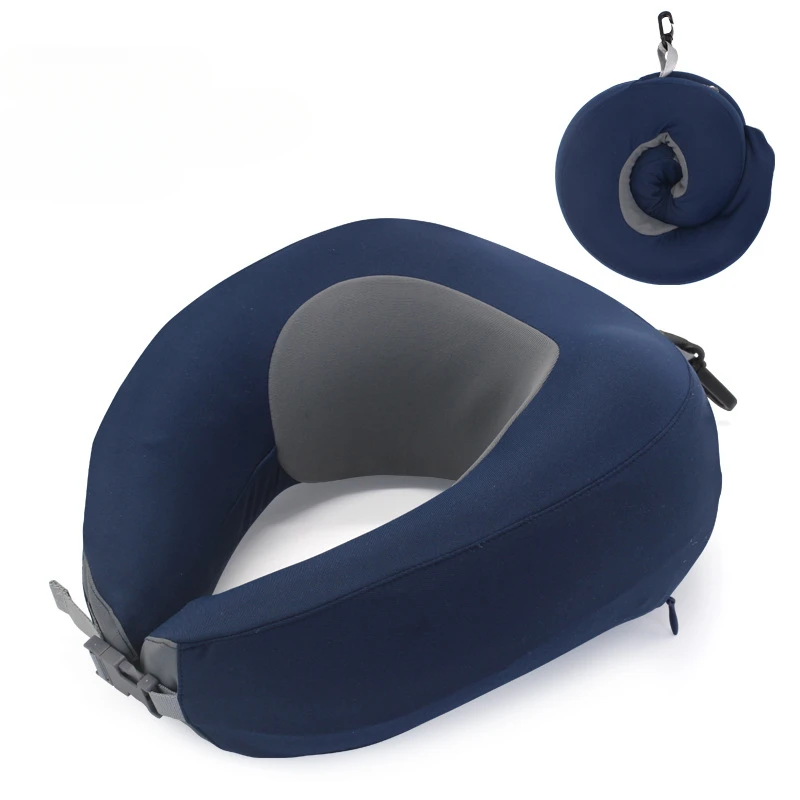 

New Multi-function U-shaped Memory Cotton Neck Pillow Slow Rebound Soft Travel Pillow Aircraft Office Sleep Pillow Car Headrest