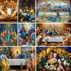 5d Diy Diamond Painting Holy Book Hand Holding The Last Supper Full Square Diamond Embroidery Vivid Colors Home Decoration