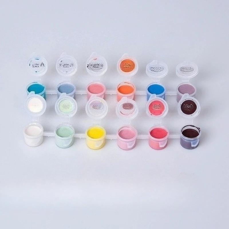 6/12/24-لون أصباغ شريطية مركزة من السيراميك متوسطة الحرارة لطلاء الفخار وألوان إطلاق البسكو