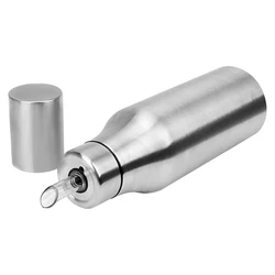 Oil Dispenser kitchen Supplies Gravy Boat Stainless Steel Oil Can Leak Proof Soy Sauce Olive Oil bottle 750ML