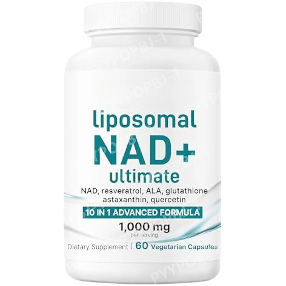 

Micro Ingredients Liposomal NAD+ Ultimate Complex 1,000mg | 60 Veggie Capsules | NMN Pathway Formula | 10-in-1 with Glutathione