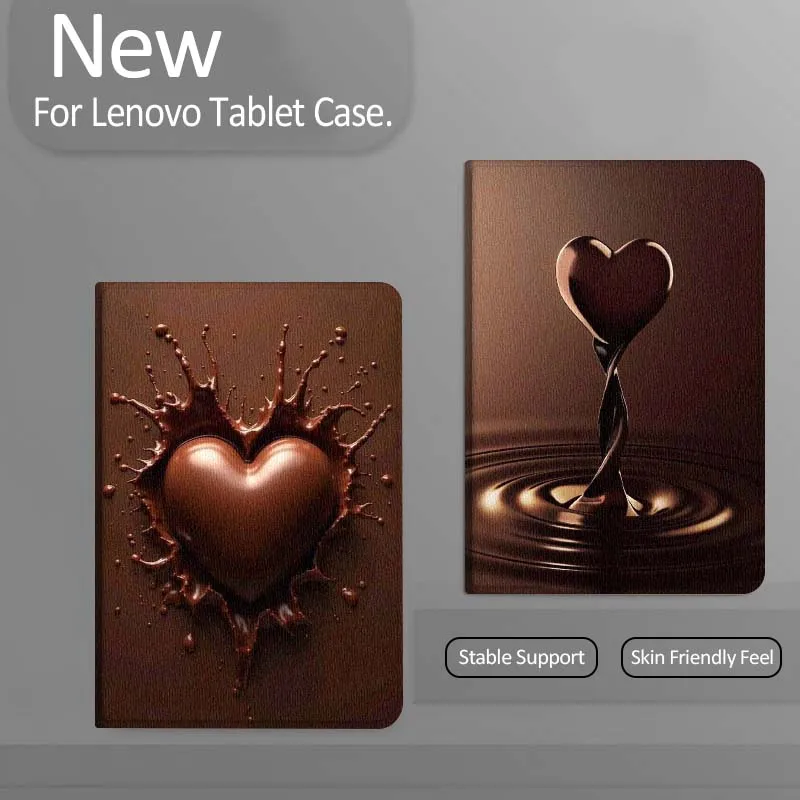 

Heart Shaped Chocolate Art Gift For Xiaoxin Lenovo Tab Pad K11 K10 M10 P11 3rd Plus Pro Legion Y700 Y900 Gen4 2 Tablet Case