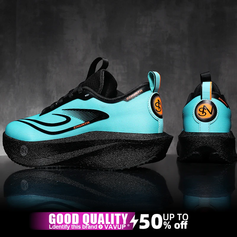 

Men Running Shoes Carbon Board Speciality Marathon Sports Breathable Lightweight Women's Comfortable Athletic Nonskid Sneakers