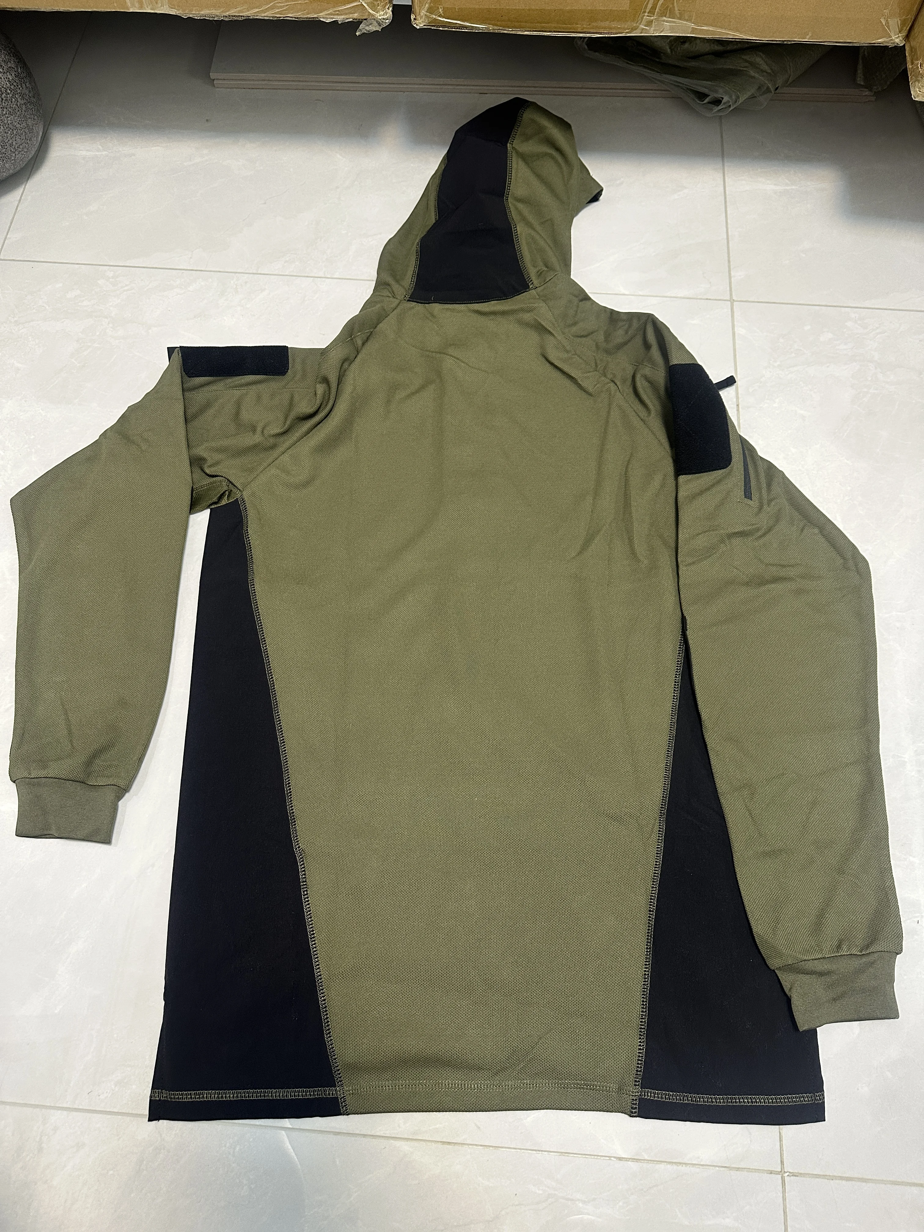 BRH Tactical Long-Sleeve Sweatshirt, Outdoor Quick-Drying and Breathable Tactical Top with Hood, T-Shirt