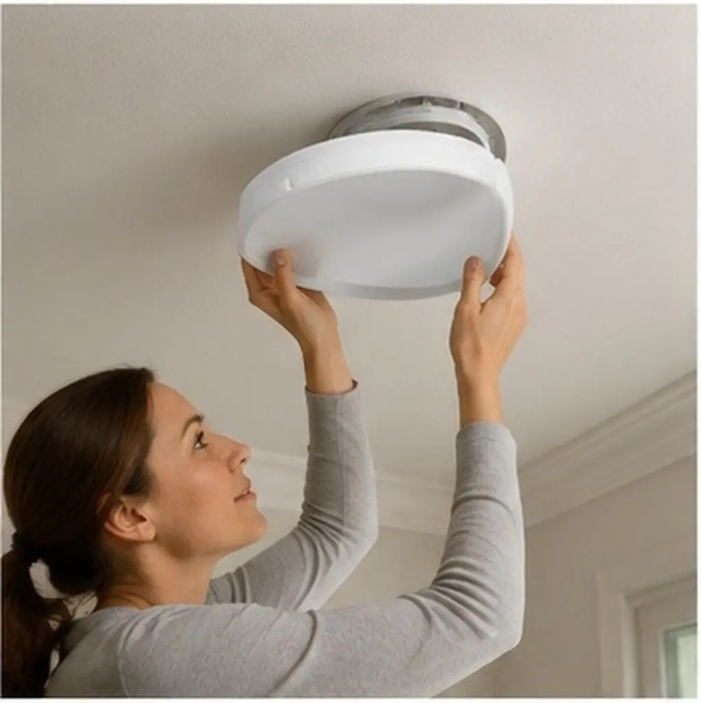 Flush Mount Ceiling Light Shade Round Plastic White Opening Diameter 8.94inch Decorative Bathroom Lamp Shade Replacement Wall
