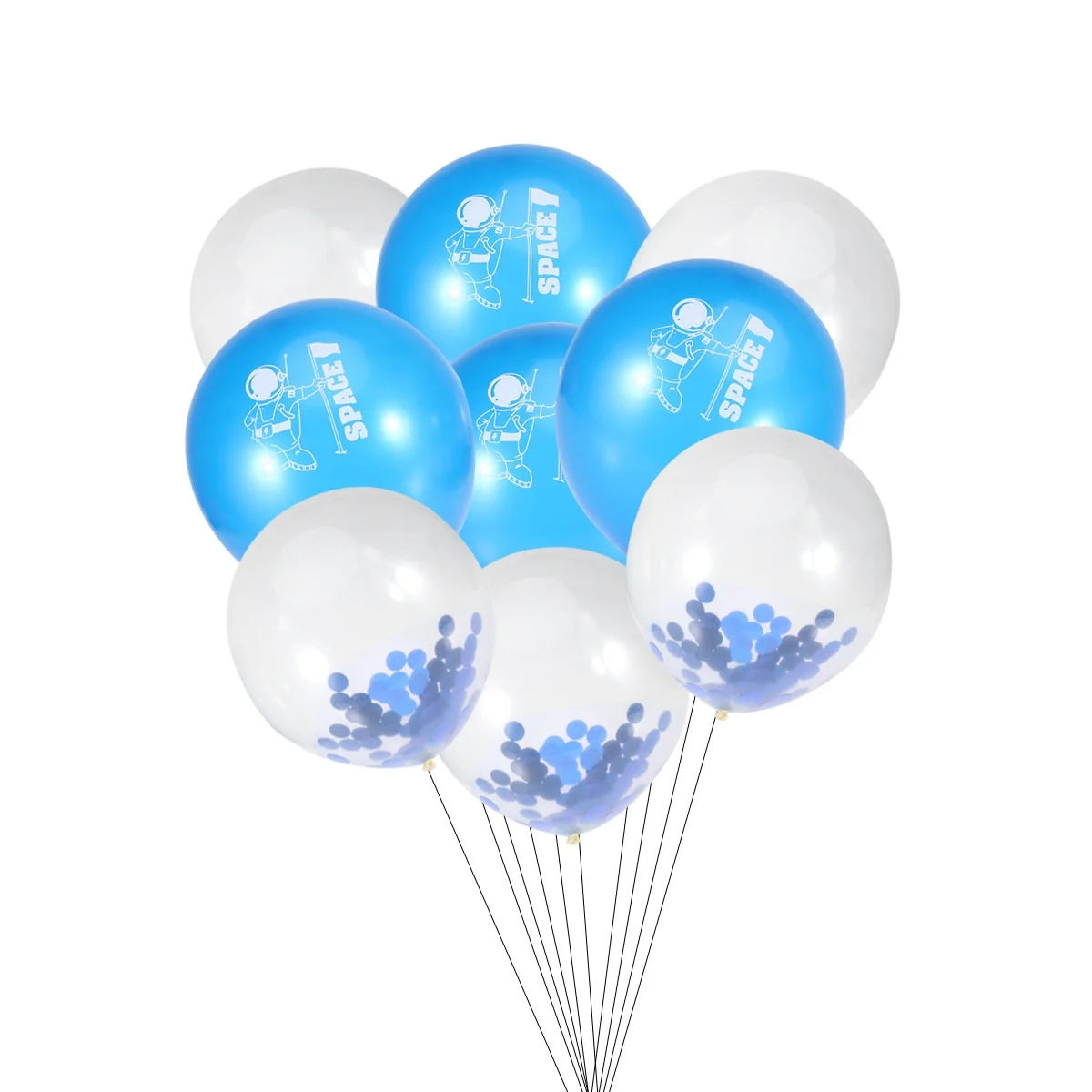 

10Pcs Spaceman Latex Balloon Lightweight Outer Space Printing Decoration for Kid Party Birthday Gathering Spaceman Balloon