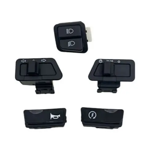 Motorcycle Scooter Switches Button Head Light Horn Dimmer Turn Starter Single Headlight Switch For Honda Suzuki ATV Moped