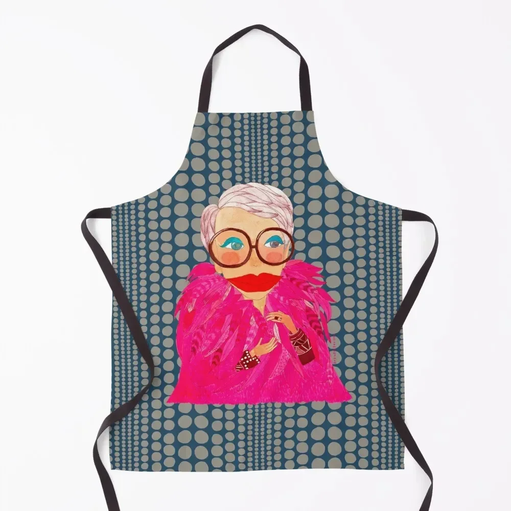 

A chic Iris Apfel inspired Item Apron waterproof for women Waterproof women Women Kitchen man chef uniform Apron