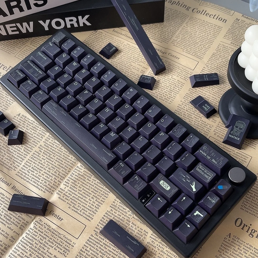 FKKeys The Matrix Thema Keycaps Set PBT Cherry Profile Aangepaste originele handgemaakte Keycaps voor mechanische toetsenbordaccessoires Cadeau