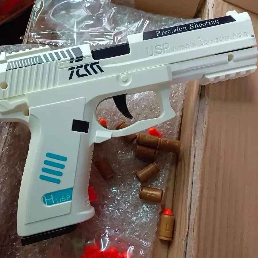 Pistola giocattolo USP che lancia Shell Soft Bullet Airsoft Launcher Sport all'aria aperta CS Gioco Pistola Sparatutto per regalo per bambini