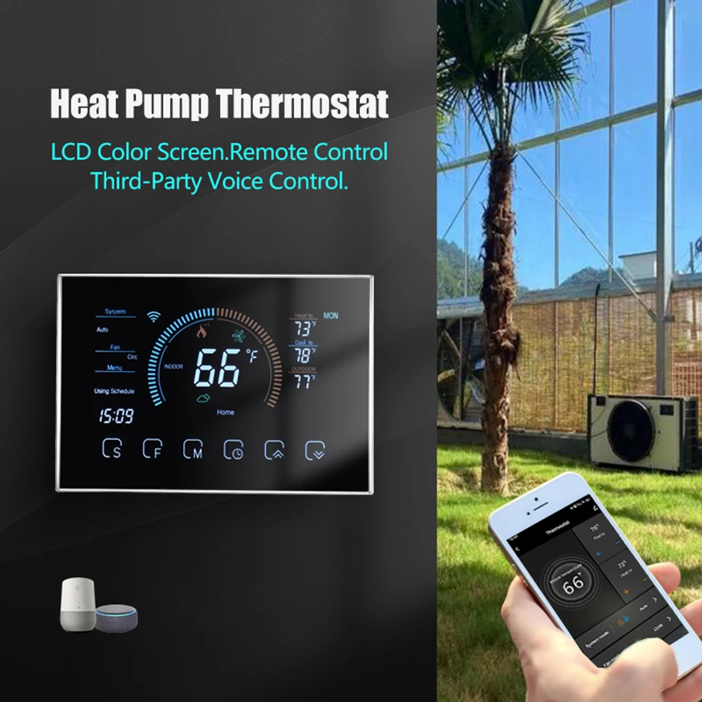 Programmable Touch Control Mobile APP Voice Control Compatible with Alexa Home WiFi Smart Thermostat Temperature Controller