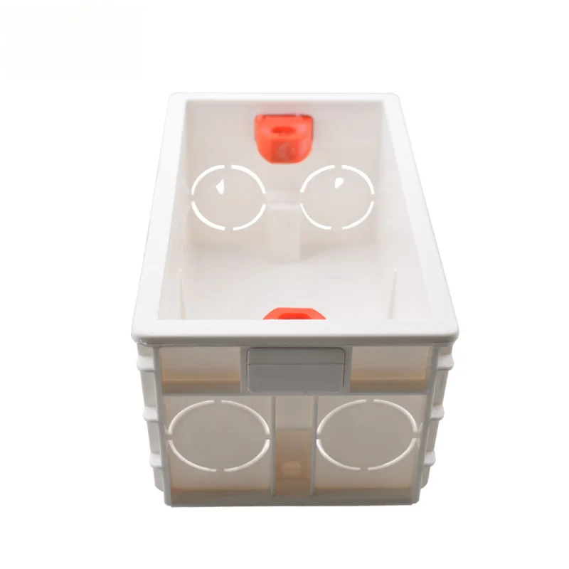 118-Type Premium PVC Flame-Retardant Back Box 2×4 Inch US-Style Universal Recessed Box For Switches & Outlets