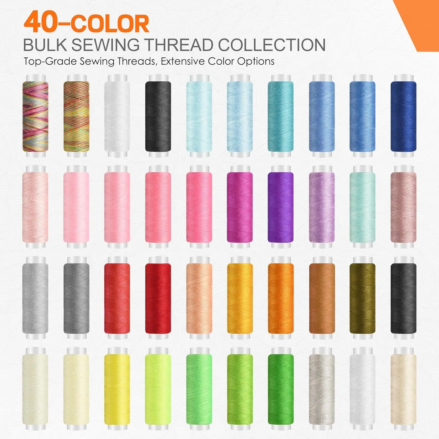 طقم خياطة احترافي مكون من 24 قطعة مع مقص عالي التحمل، محمول للسفر والمنزل للمبتدئين #3