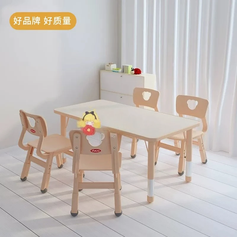 table and chair children's study early education garden can be lifted and lowered household writing small rectangular