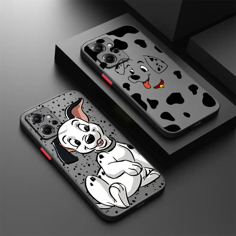 Design101 Spotted Dog Cartoon Frosted Translucent For Redmi 8 3 9A 9C 9AT 9 9T 13R 10A 10C 10 11A 12C 12 13C 5G Funda