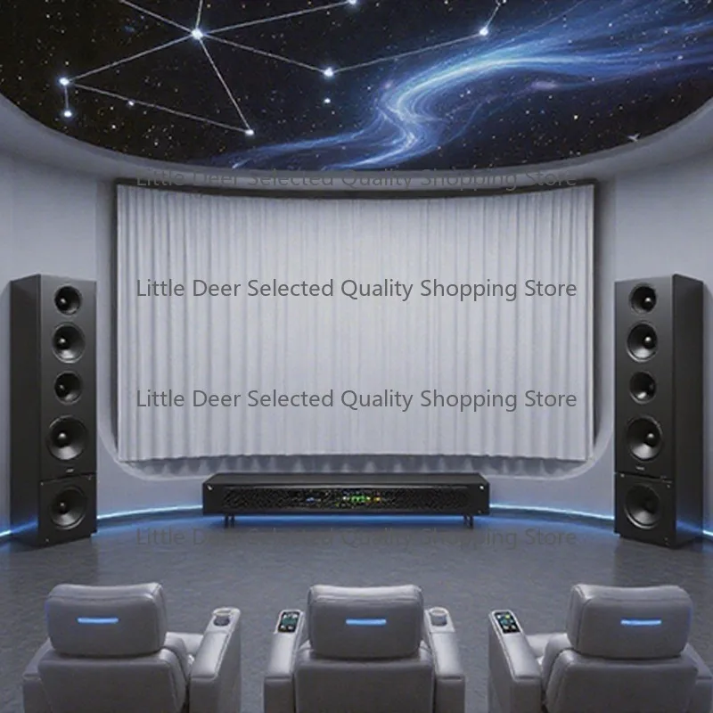 7.2 Home Theater System with Channel Bars and Subwoofers - Wooden Combination Style - Customized Home Theater Configuration