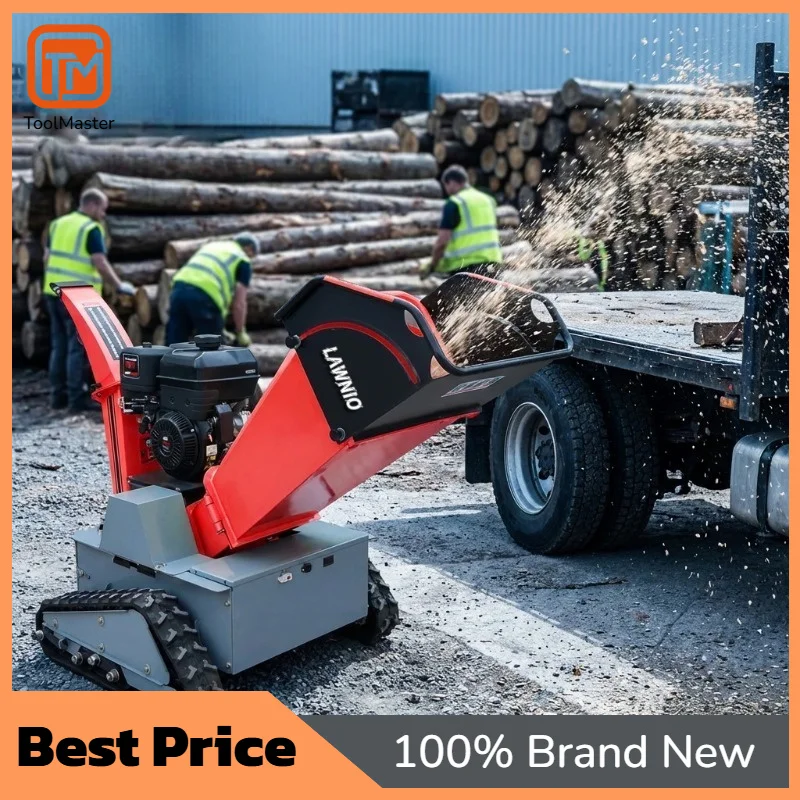 【Best Selling】 Large Feed Opening Design Wood Chipper Anti-Clog Smooth Running For Villa Yard And Outdoor Work Wood Chipper