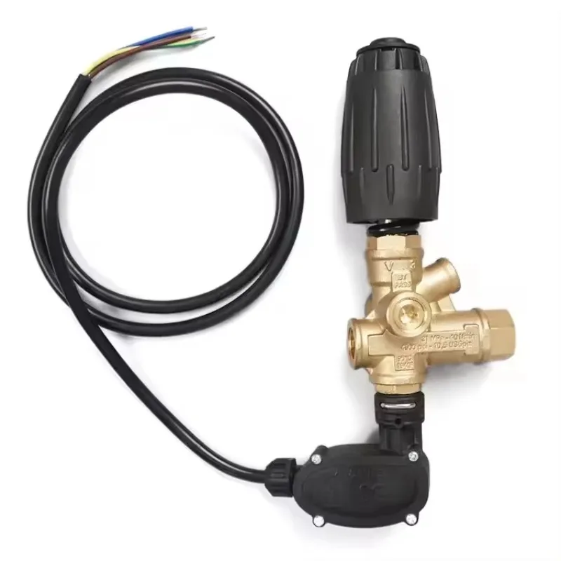 

4500psi 40 L/Min Pressure Washer Genuine Tecomec Brass VRT3 Adjustable Unloader Valve Black