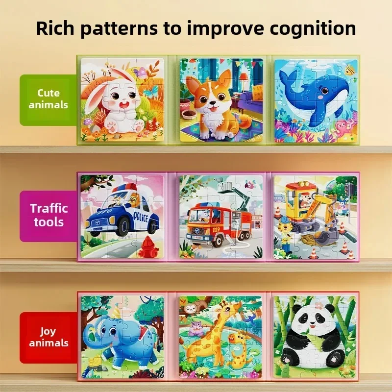 Kinder Holz Puzzle Spiel Baby Spielzeug Lernen Bildungs Wald Meer Tiere Verkehrs Fahrzeug Kinder Spiel Geburtstag Geschenke