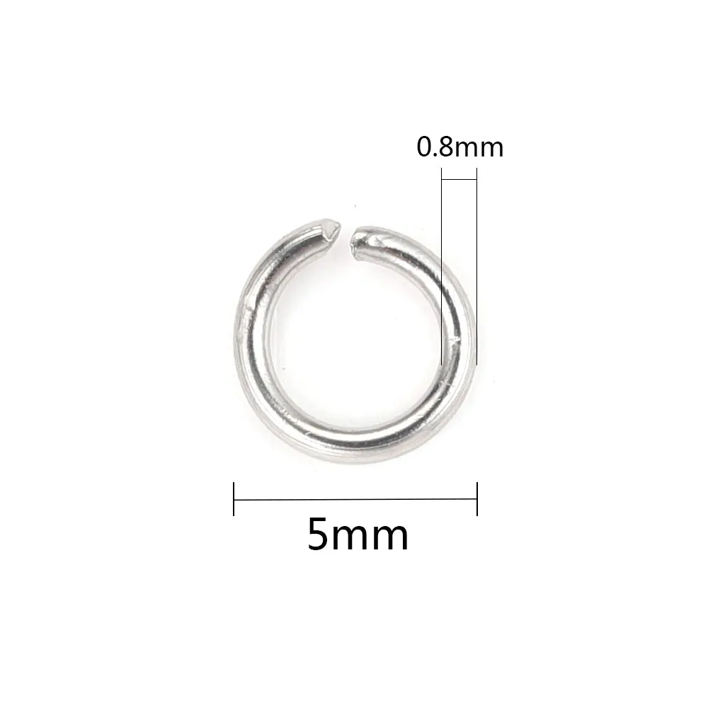 200 stücke Edelstahl Offene Binderinge Für Schmuck Machen Liefert DIY O-ring Anschlüsse Für Schmuck Materialien Teile Großhandel
