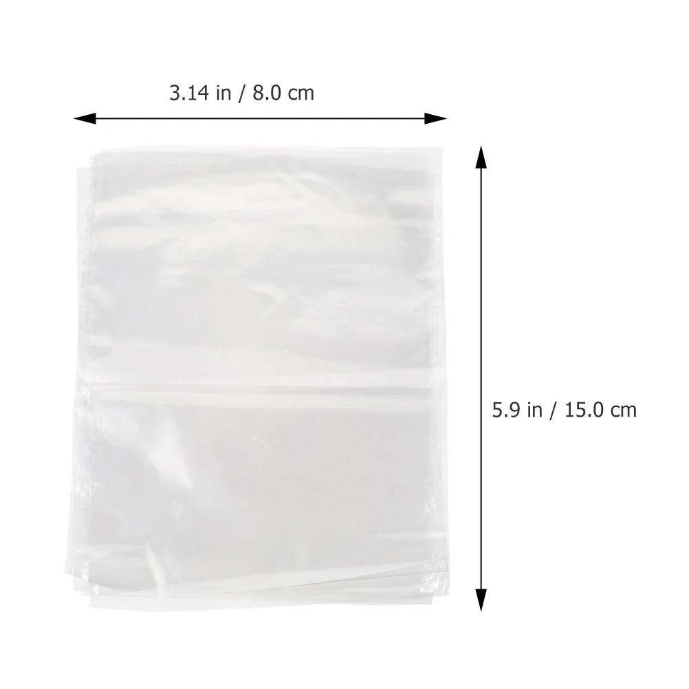 200 Pcs Heat Shrink Film Bag Household Clear POF Packaging Bags Wrapping Take Bath Remote Keeping