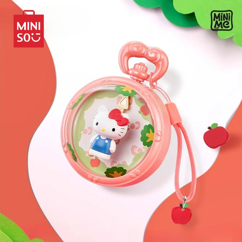 Miniso Sanrio Family Good Time Series Blind Box Desktop Scene Figure Cartoon Ornament Cinnamoroll Children's Toy Birthday Gift