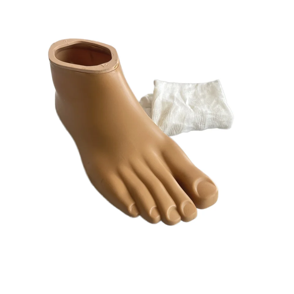 Prosthetic Foot Artificial Prosthetic Foot Cover Yellow Foot Covers Beige Cover
