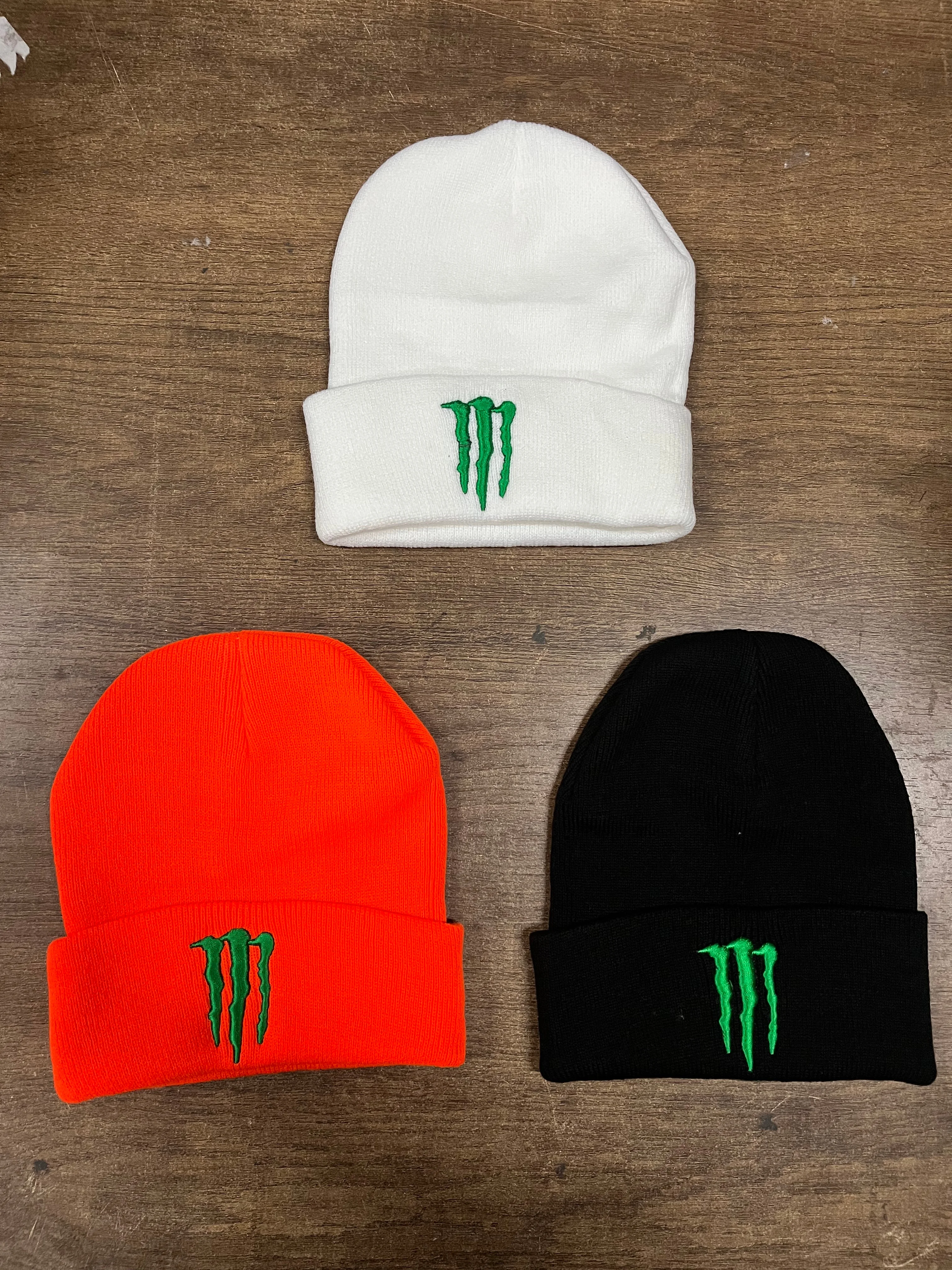 قبعة محبوكة من Monster Energy للرجال والنساء قبعات صوف عصرية بسيطة ودافئة للخريف والشتاء قبعة محبوكة على الطراز العصري #2