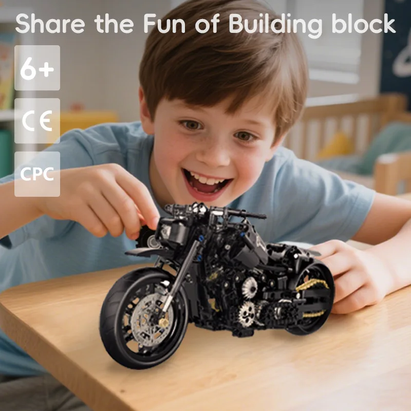 

Технология мотоцикла Duke механический строительный блок в сборе для мальчиков подарочная игрушка