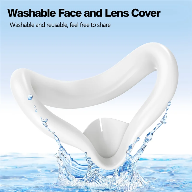 الغطاء الواقي تحكم القبضات VR شل غطاء VR غطاء من السيليكون غطاء الوجه غطاء للعدسات لملحقات ميتا كويست 3S