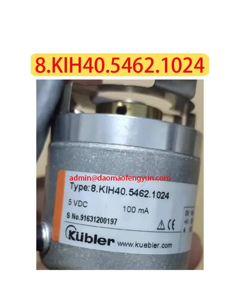 

8.KIH40.5462.1024 Second hand Hollow shaft encoder, 6 mm straight bore Fast shipping，Tested ok，In Stock