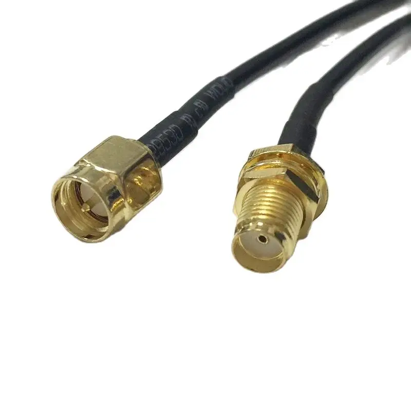Cabo Router WiFi com SMA Masculino Plug Switch, Adaptador Pigtail, Jack Nut, RG174, 20cm, 8 ", 1Pc, Atacado