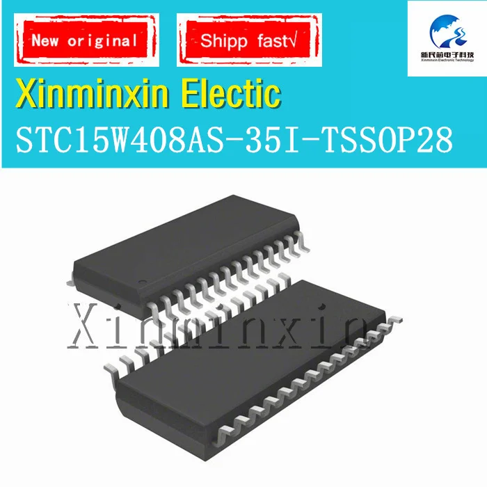 1PCS/LOT STC15W408AS-35I-TSSOP28 STC 15W408AS 35I-TSSOP28 IC Chip 100% New  Original In Stock